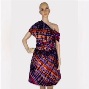 African Print Ankara Infinity Midi Dress
